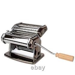 Machine à pâtes en acier robuste avec cadran de verrouillage facile, couleur noire