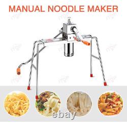 Machine à pâtes manuelle avec presse à nouilles et 9 moules, fabricant de spaghetti pour la maison