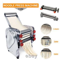 Machine électrique à pâtes pressées de 1,8/3/9 mm avec rouleaux à 2 lames pour la fabrication de peau de wonton et de nouilles