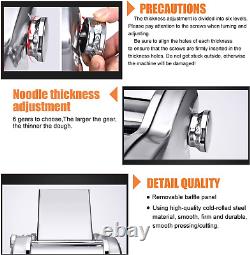 Machine électrique pour fabriquer des pâtes Machine à nouilles Machine à rouler la pâte 110V