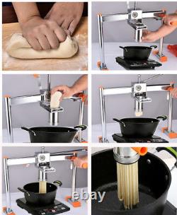 Manual Pasta Press Maker Noodle Machine Dumpling Skin Double Roulement Économiser L'effort