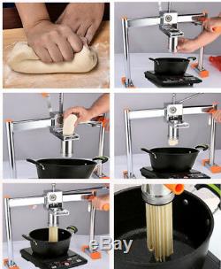 Manuel Pasta Press Maker Noodle Machine Dumpling Double Peau Roulement Sauf Effort