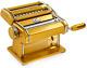 Marcato 8320gd Atlas 150 Pasta Machine, Made In Italy, Gold, Includes Cutter, Ha