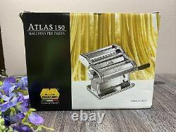 Marcato Atlas 150 Wellness Italian Pasta Machine Acier Inoxydable + Bonus