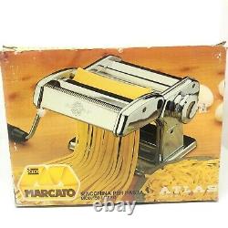 Marcato Atlas No 150 Pasta Noodle Maker Machine Vintage Avec Boîte Fabriquée En Italie