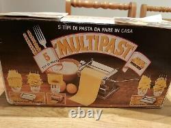 Marcato Multipast 5 Pasta Maker Machine Lasagne Ravioli Spaghetti Tagliatelle