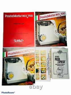 Nouveau Simac Pastamatic MX 700 Automatic Electric Pasta Maker Machine Italienne