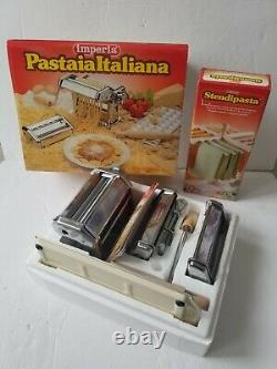 Nouvelle Imperia & Boxed (pastaia Italiana) Fabrication De Pâtes Machine & Raquette De Séchage