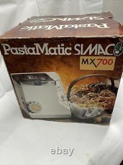 Nouvelle Rare Simac Pastamatic MX 700 Automatic Electric Pasta Maker Machine Italienne
