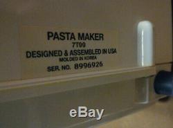 Pasta Maker Popeil Ronco Modèle P200 Des Préparateurs D'aliments Maison Machine Automatique