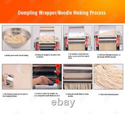 Pasta Noodle Maker Machine Électrique Machine Automatique Dough Roller Dumpling Stainless
