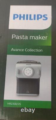 Philips Avance Collection Smart Pasta Maker HR2358/05 Argent/Noir Nouvelle Boîte Ouverte