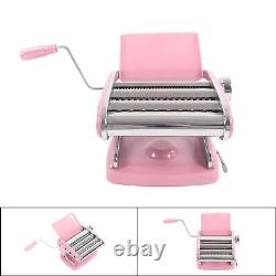 (pink)pasta Maker Machine En Acier Inoxydable Presse Manuelle À Main Avec Rouleau De Pâtes
